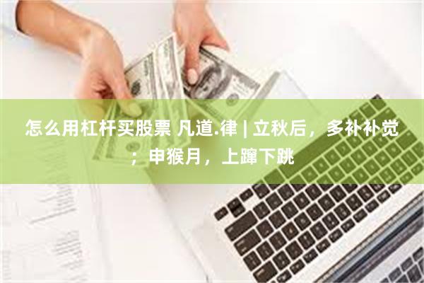 怎么用杠杆买股票 凡道.律 | 立秋后，多补补觉；申猴月，上蹿下跳
