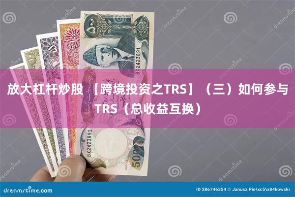 放大杠杆炒股 【跨境投资之TRS】（三）如何参与TRS（总收益互换）