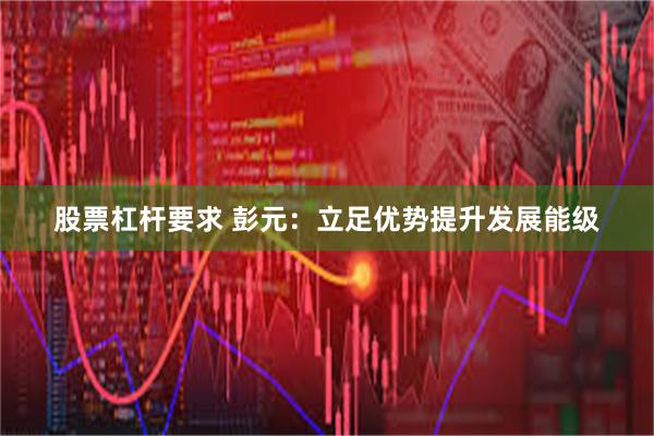 股票杠杆要求 彭元：立足优势提升发展能级