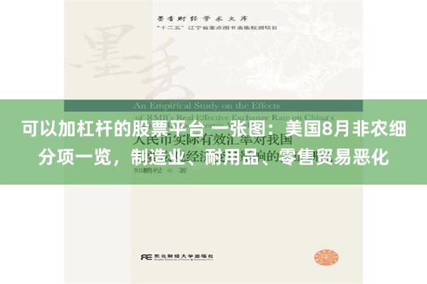 可以加杠杆的股票平台 一张图：美国8月非农细分项一览，制造业、耐用品、零售贸易恶化