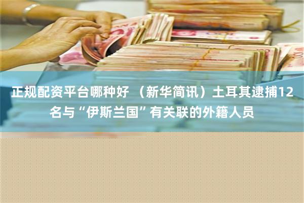 正规配资平台哪种好 （新华简讯）土耳其逮捕12名与“伊斯兰国”有关联的外籍人员