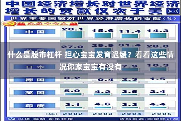 什么是股市杠杆 担心宝宝发育迟缓？看看这些情况你家宝宝有没有