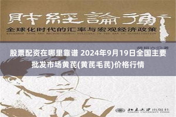股票配资在哪里靠谱 2024年9月19日全国主要批发市场黄芪(黄芪毛芪)价格行情