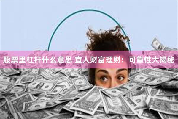 股票里杠杆什么意思 宜人财富理财：可靠性大揭秘