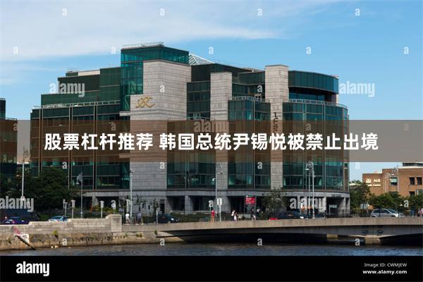 股票杠杆推荐 韩国总统尹锡悦被禁止出境