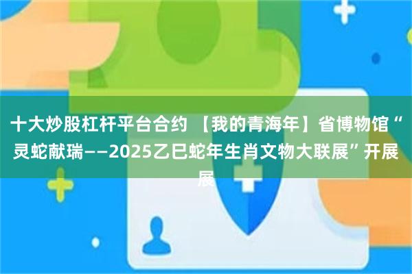十大炒股杠杆平台合约 【我的青海年】省博物馆“灵蛇献瑞——2025乙巳蛇年生肖文物大联展”开展