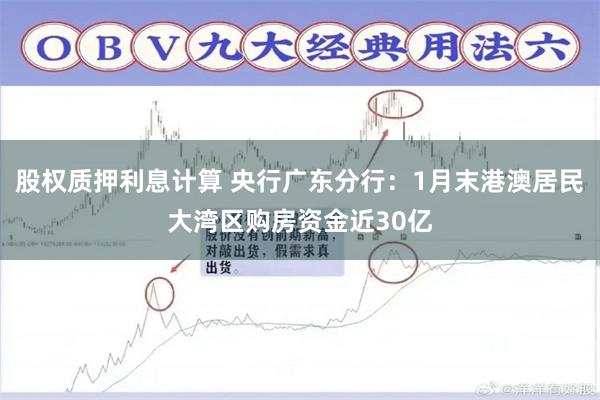 股权质押利息计算 央行广东分行：1月末港澳居民大湾区购房资金近30亿