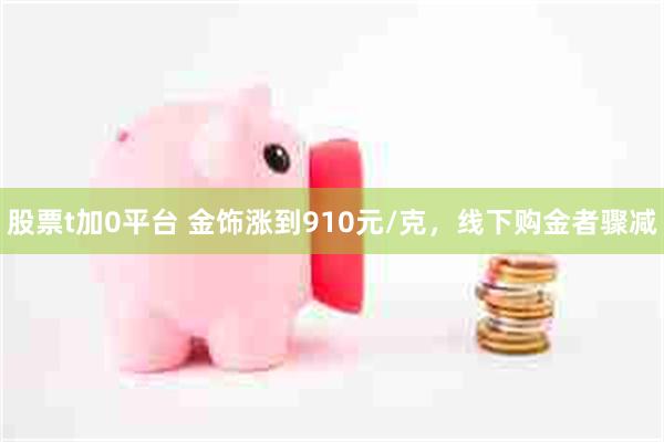 股票t加0平台 金饰涨到910元/克，线下购金者骤减