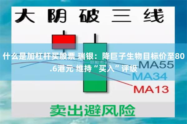 什么是加杠杆买股票 瑞银：降巨子生物目标价至80.6港元 维持“买入”评级