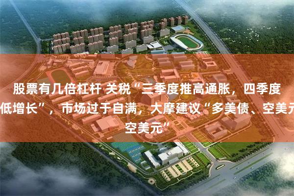 股票有几倍杠杆 关税“三季度推高通胀，四季度拉低增长”，市场过于自满，大摩建议“多美债、空美元”