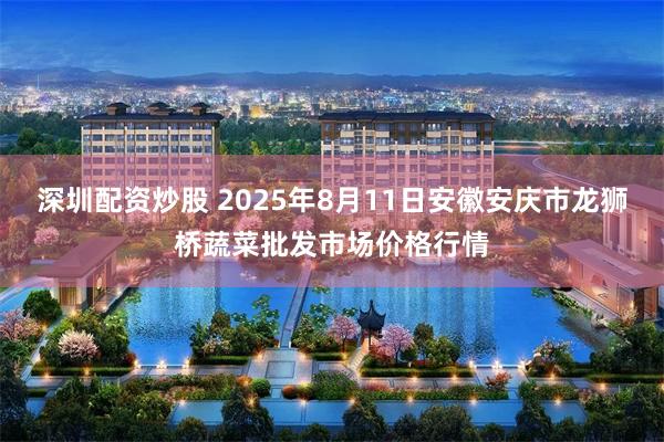 深圳配资炒股 2025年8月11日安徽安庆市龙狮桥蔬菜批发市场价格行情